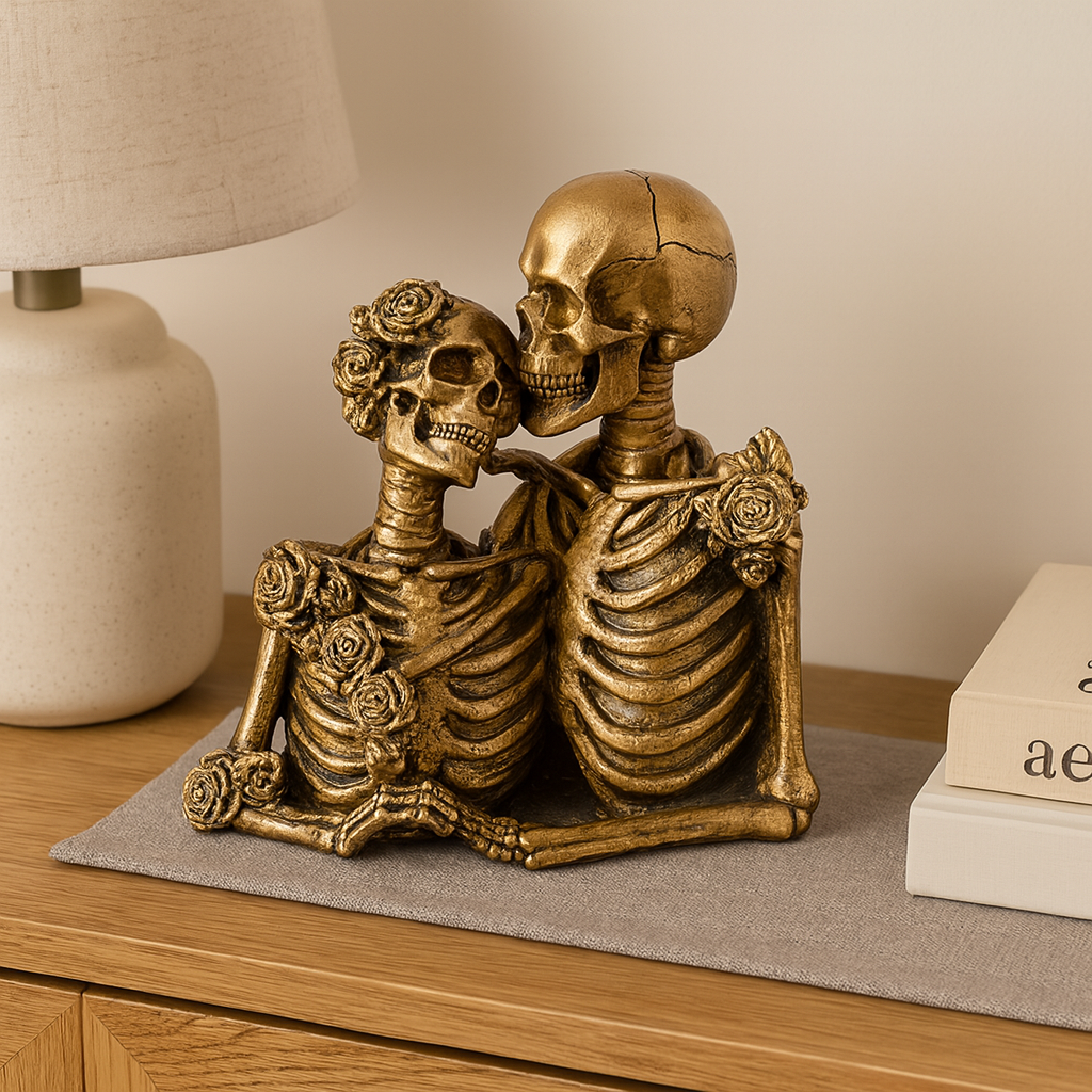 Ebonrose | Gothic Skeleton Lover Figure