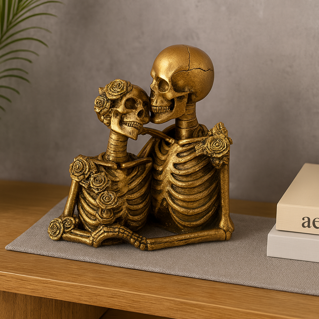 Ebonrose | Gothic Skeleton Lover Figure