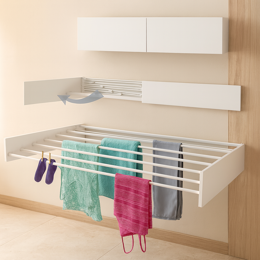 EcoDry Foldable Clothes Drying Rack – Space-Saving Dryer for Indoor & Outdoor Use