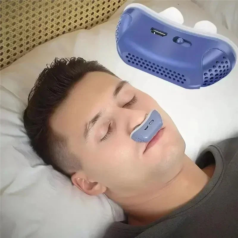 Electric nose clip for snoring