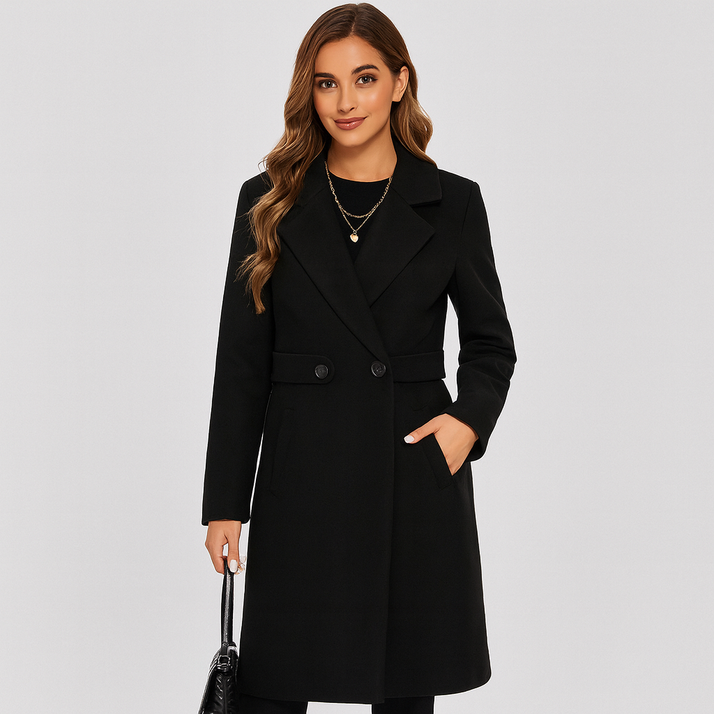 Emma | Chic Belted Collar Coat