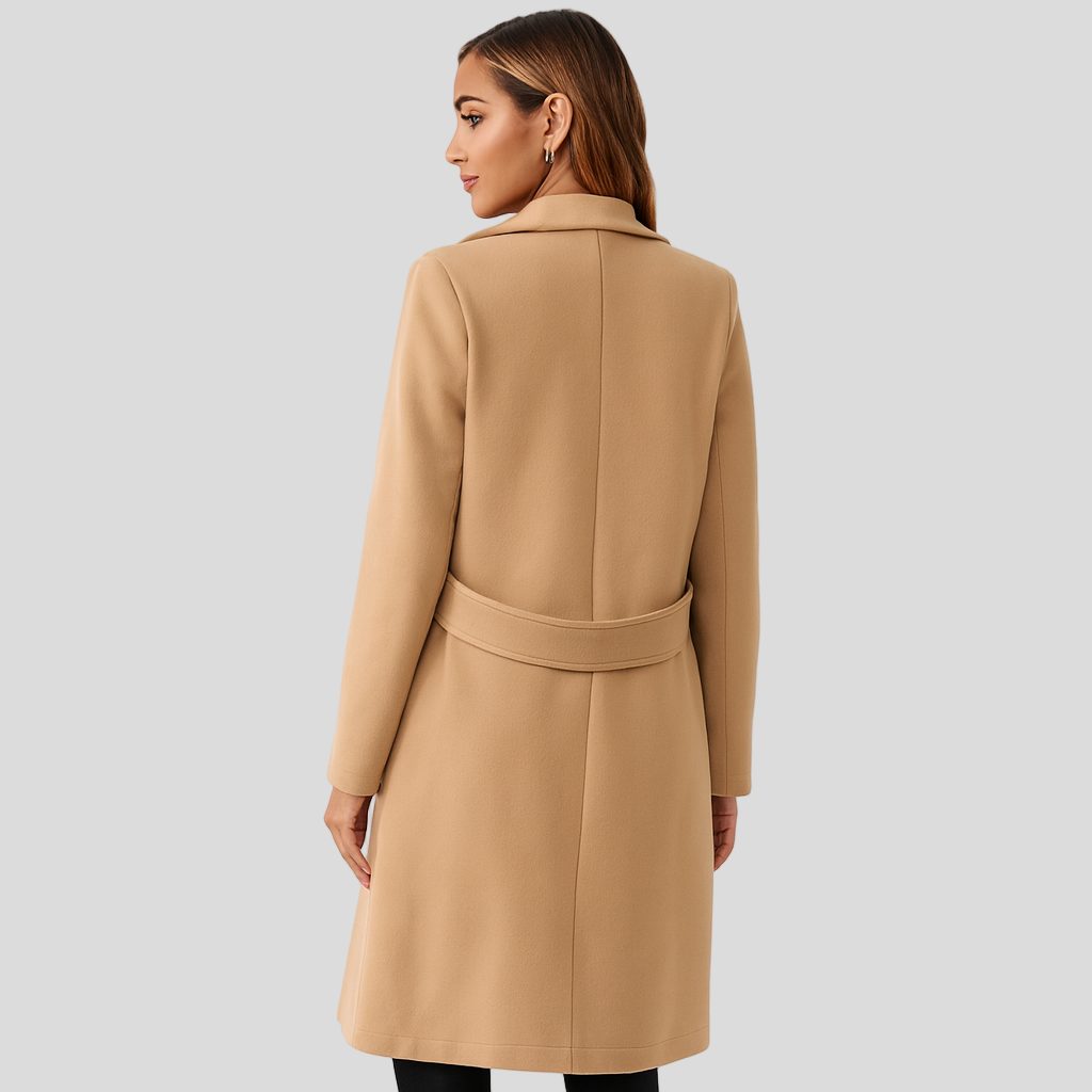 Emma | Chic Belted Collar Coat