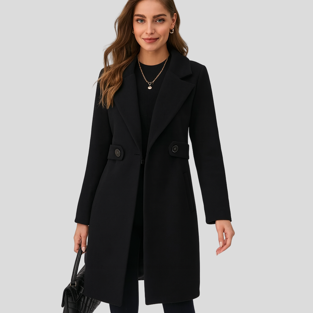 Emma | Chic Belted Collar Coat