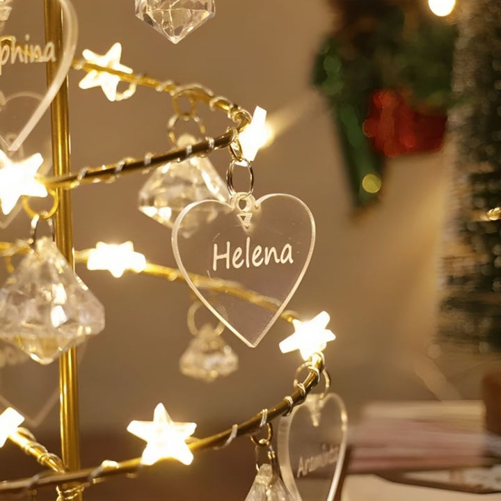 Crystal Christmas Tree Decoration Lamp