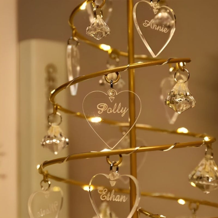 Crystal Christmas Tree Decoration Lamp