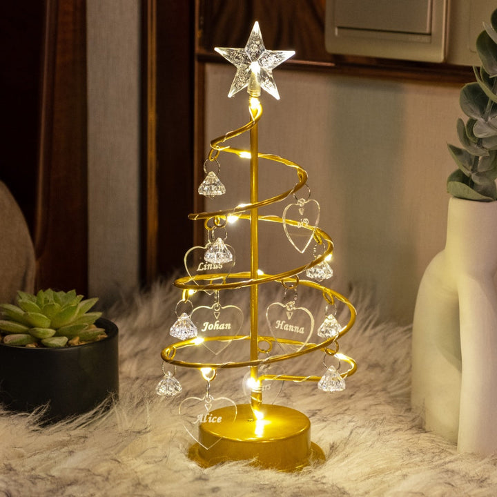 Crystal Christmas Tree Decoration Lamp