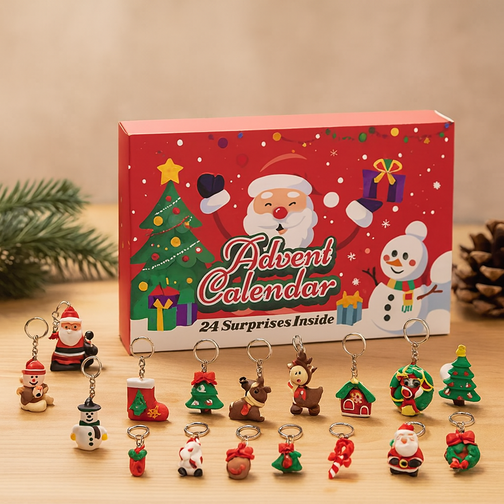 Frostelia | 24-Day Christmas Metal Calendar with Surprises to Collect