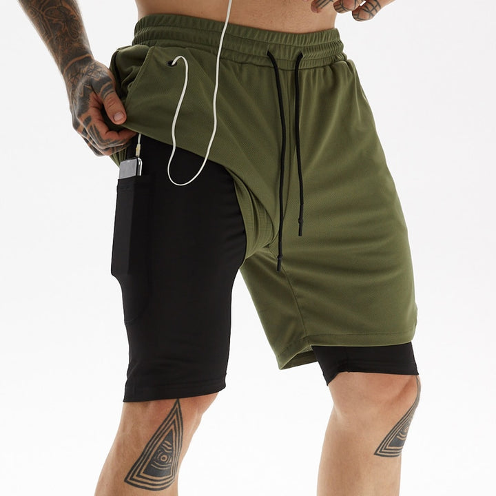 Tobias - Comfortable shorts with drawstring and phone pocket