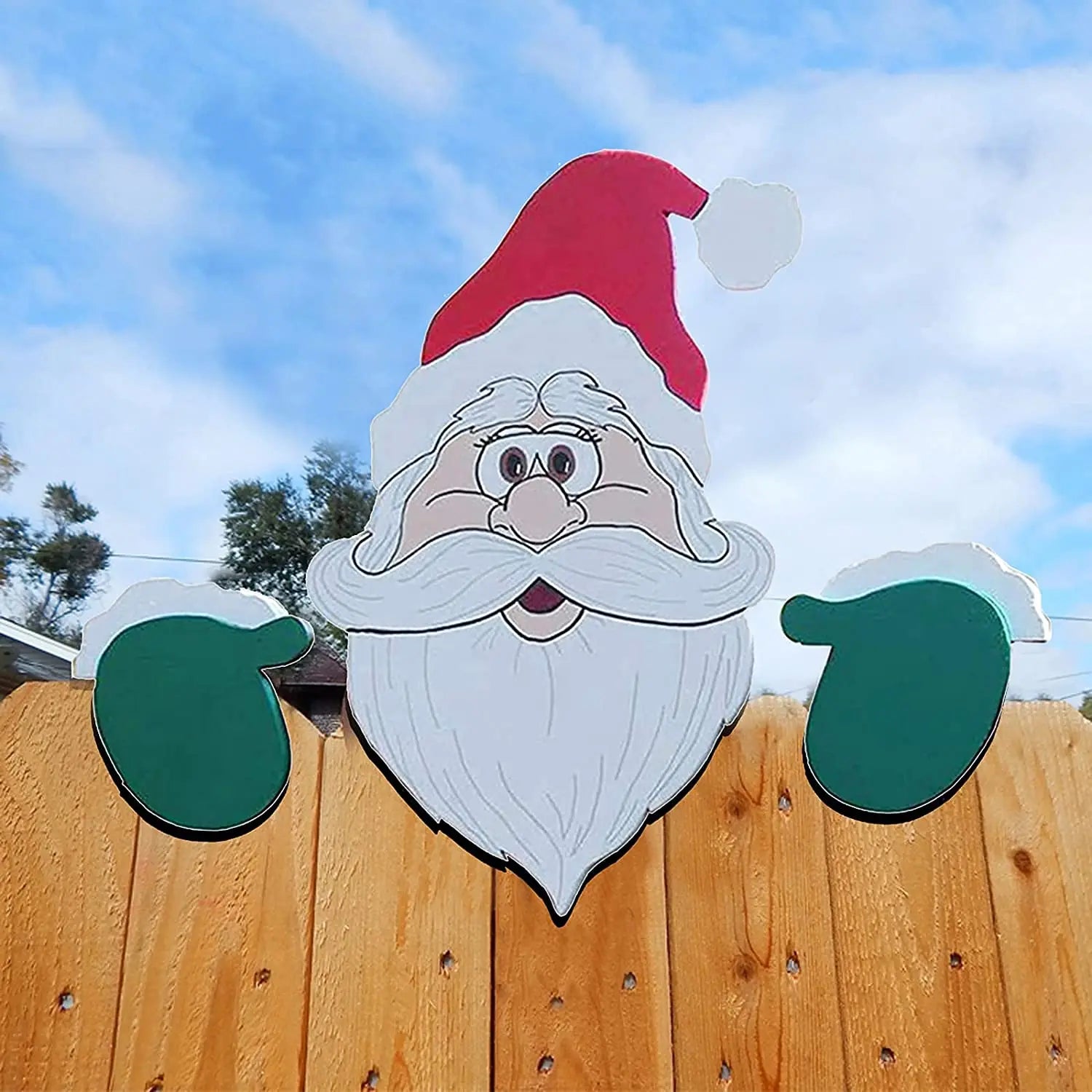 Christmas Decoration with Santa Claus Window Decals