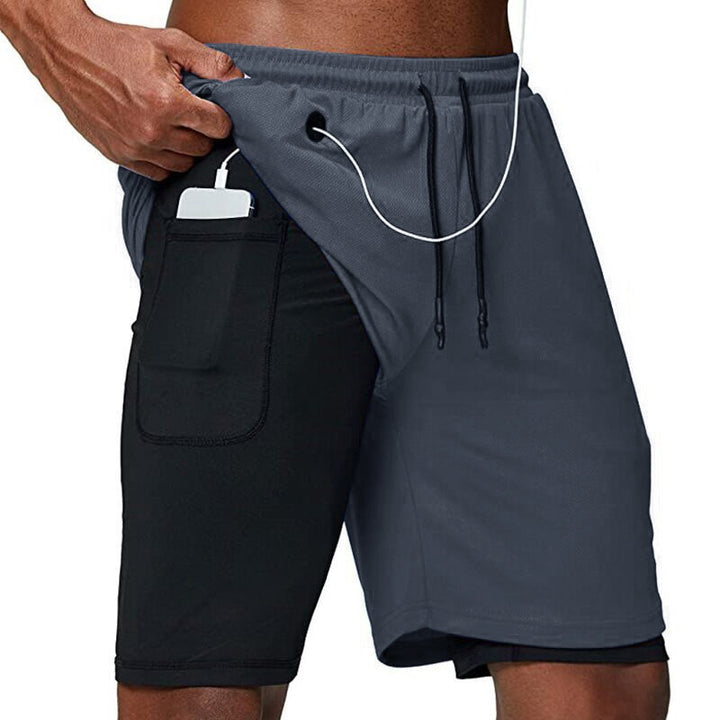 Tobias - Comfortable shorts with drawstring and phone pocket