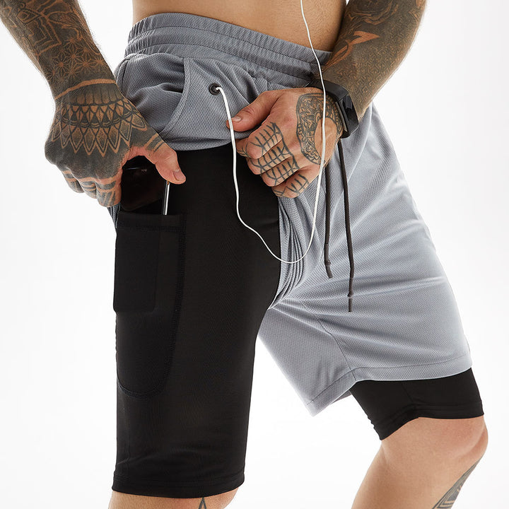 Tobias - Comfortable shorts with drawstring and phone pocket