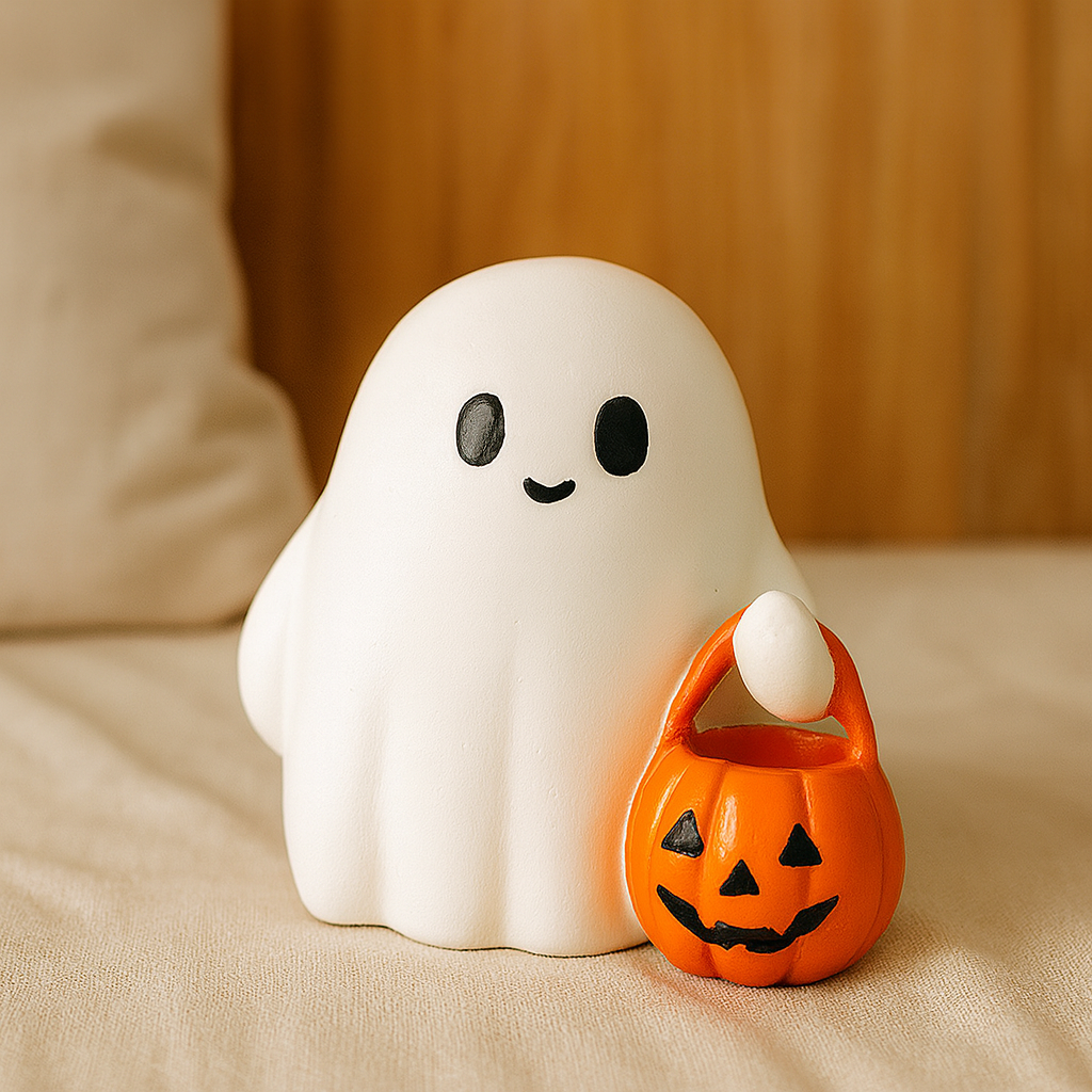 Halloween Pumpkin made of Resin – Decorative Table Ornament