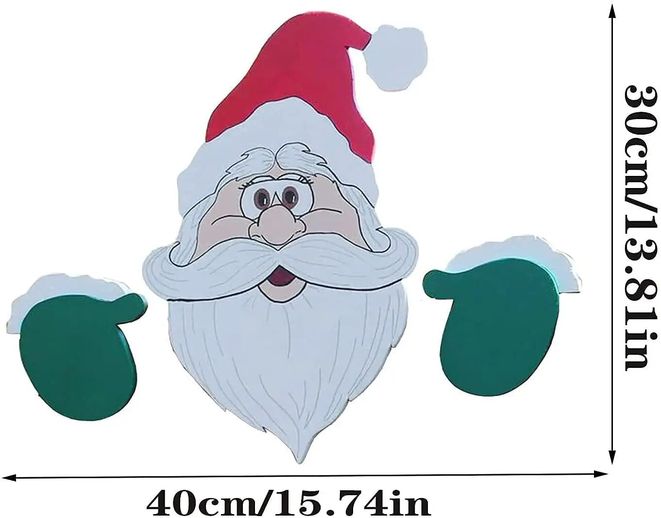 Christmas Decoration with Santa Claus Window Decals