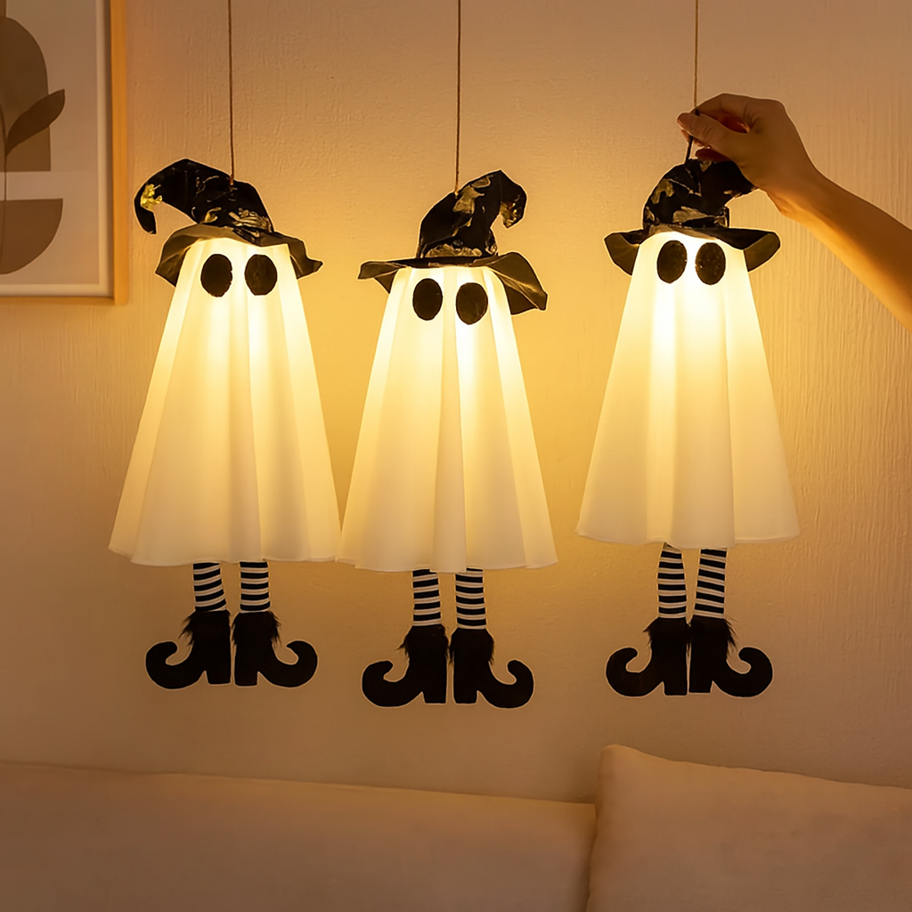 Hexora | Motion-Activated LED Halloween Hanging Decoration