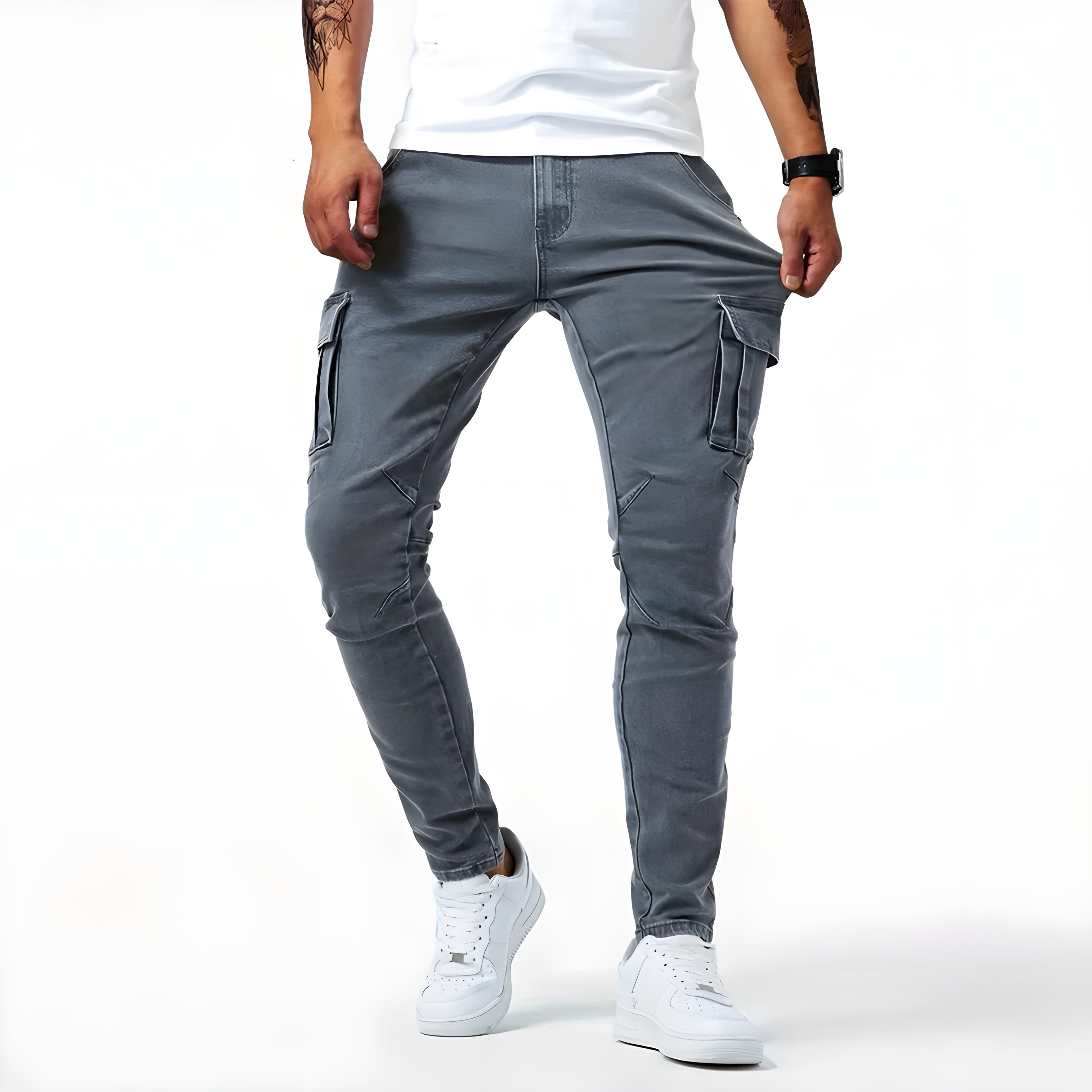 Samuel | Cargo Pants made from Stretch Denim