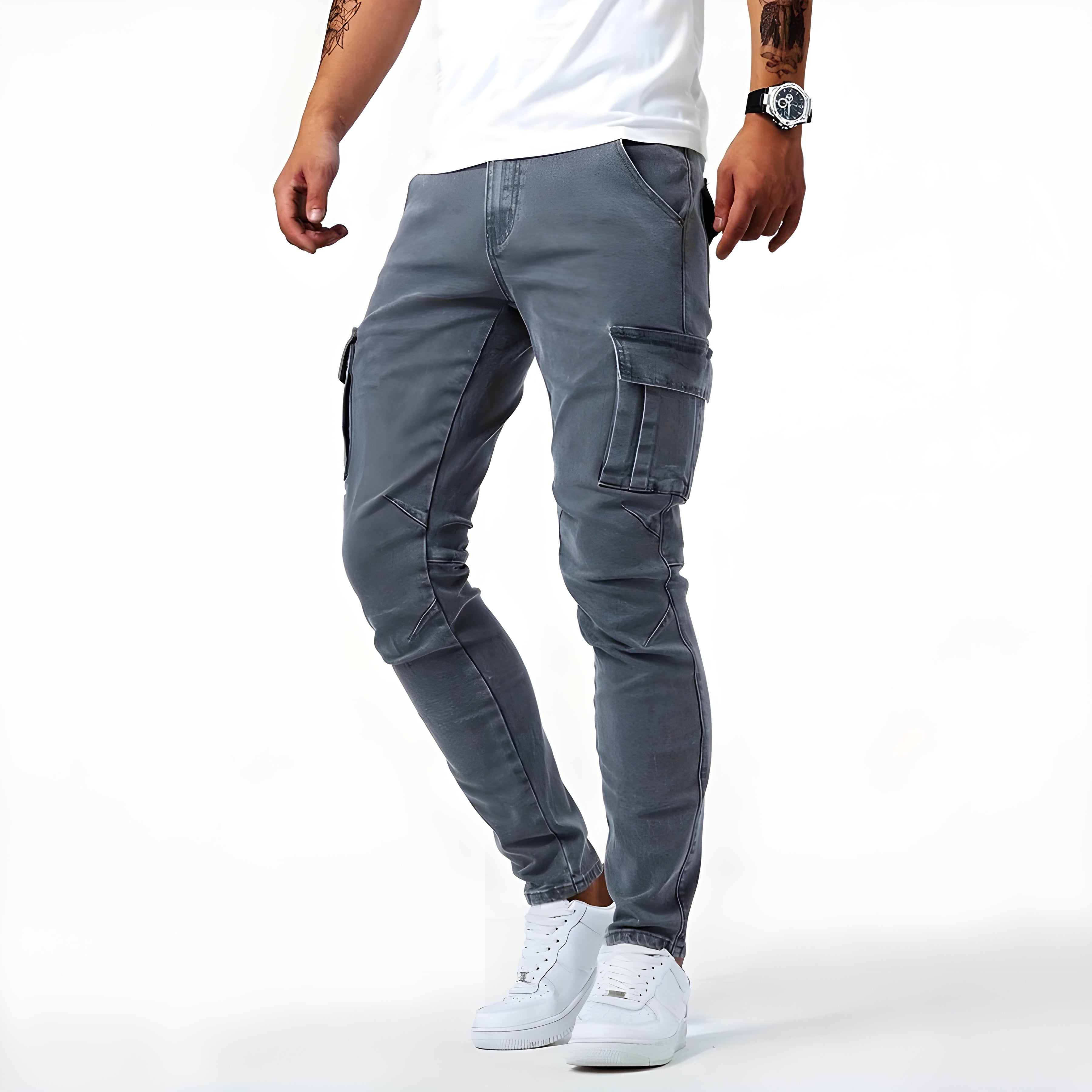 Samuel | Cargo Pants made from Stretch Denim
