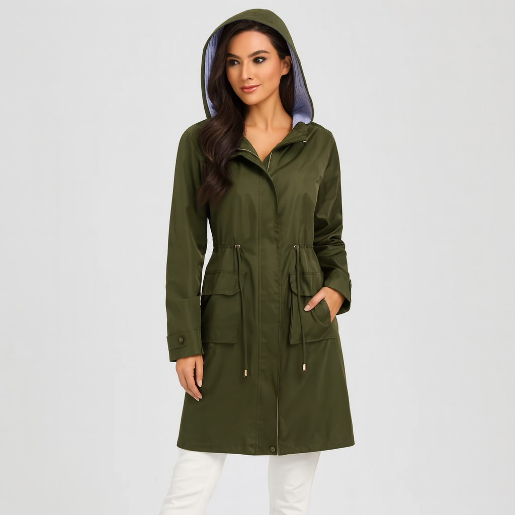 Jenna | Waterproof Trench Coat with Hood