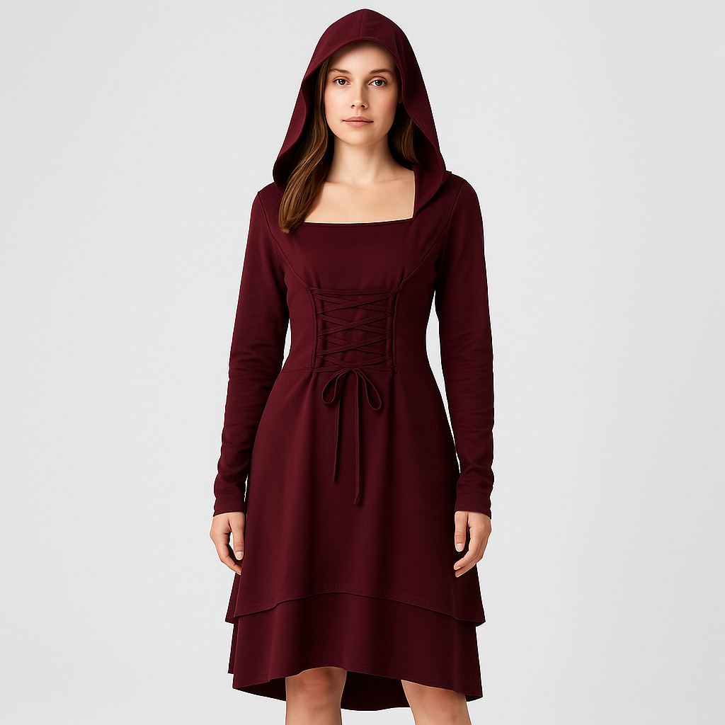 Liesel | Gothic Cosplay Outfit with Hoodie and Long Sleeves