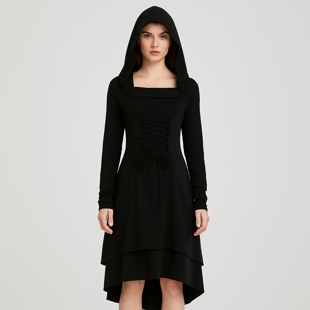 Liesel | Gothic Cosplay Outfit with Hoodie and Long Sleeves