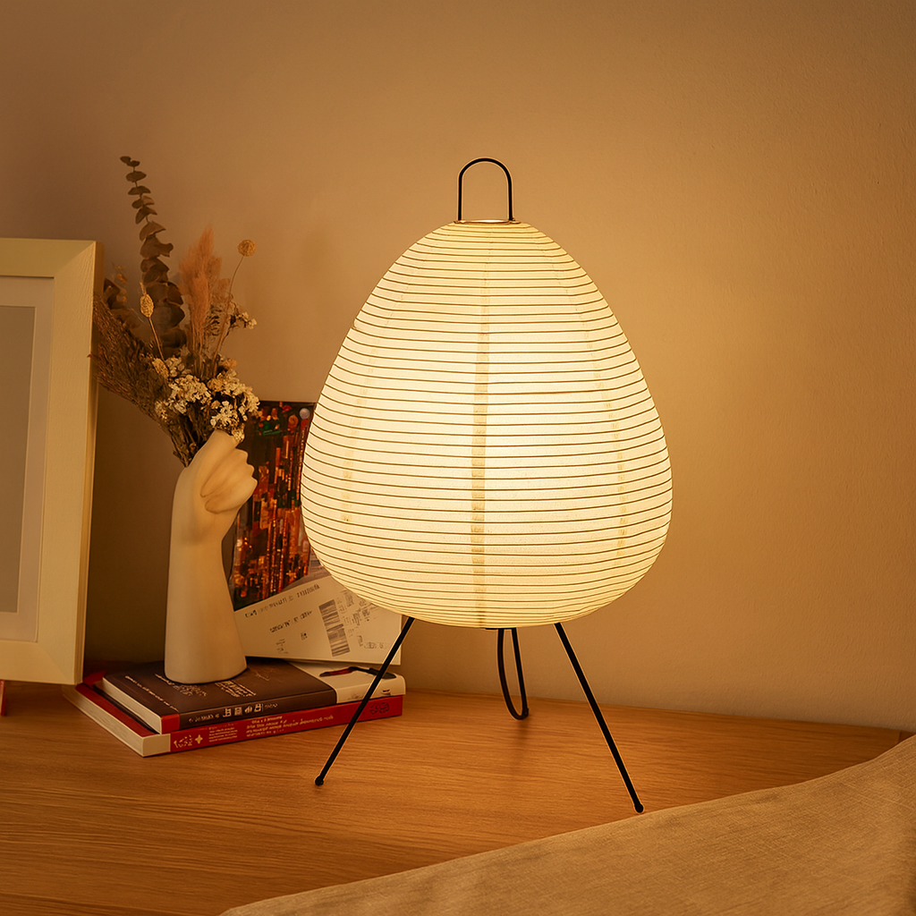 LumiGlow Japanese Rice Paper Lamp – Stylish Indoor Lighting