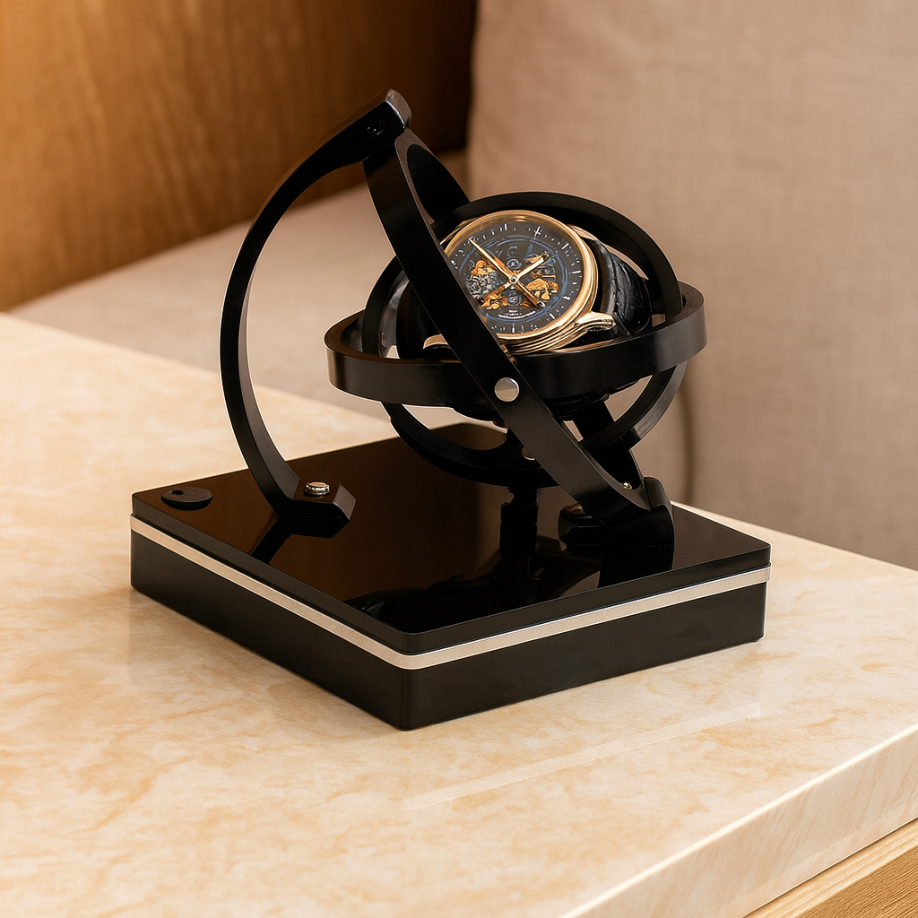 Lux Automatic Watch Winder with Display Cabinet for Mechanical Watches