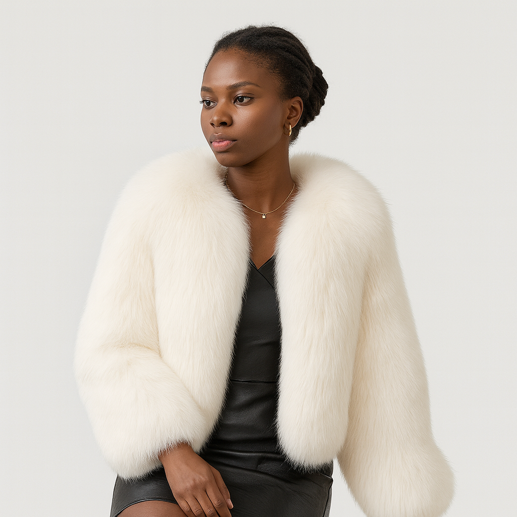 Lydia | Teddy Winter Coat with Open Front