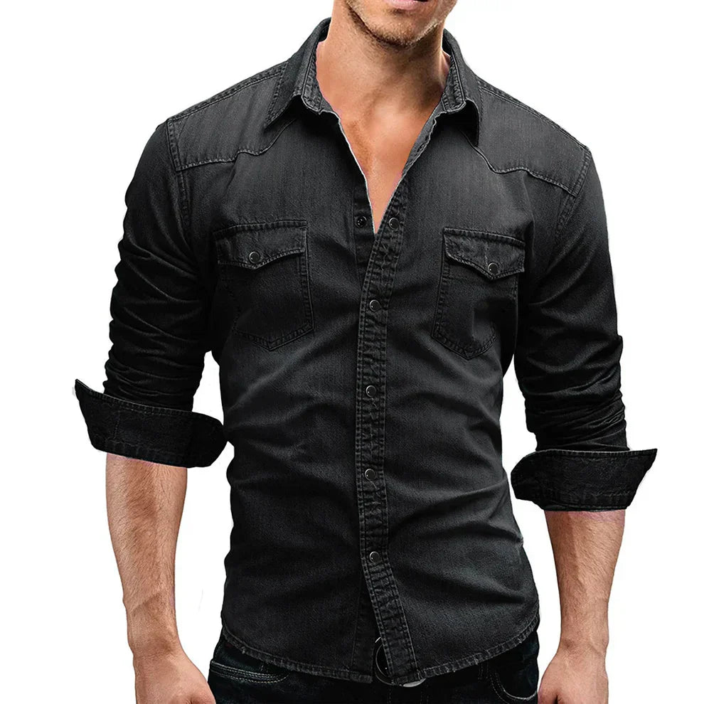 EnduroDenim - Men's Long Sleeve Denim Shirt