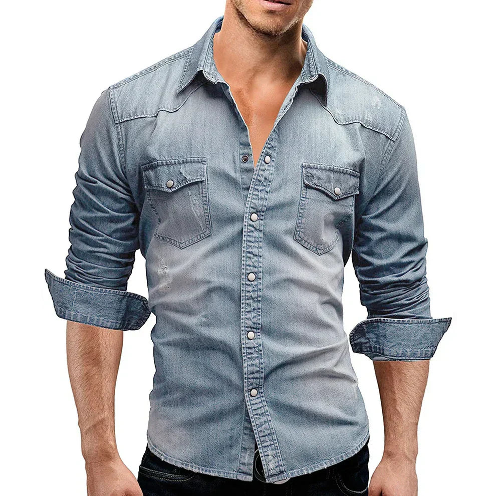 EnduroDenim - Men's Long Sleeve Denim Shirt