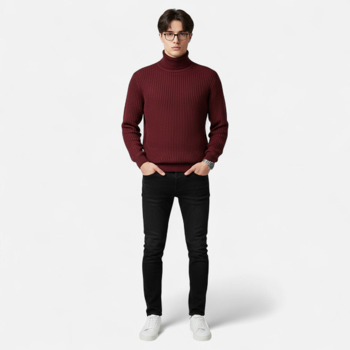 Men's Turtleneck Sweater | Casual Style