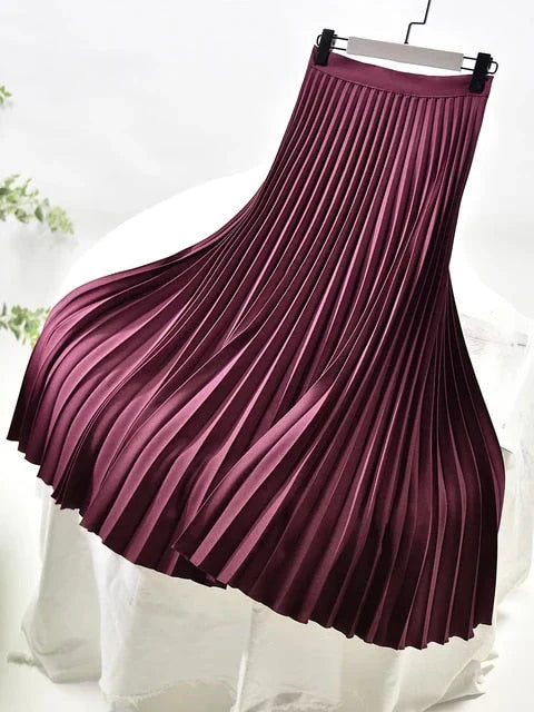 Rina Elegant Pleated Skirt for Women