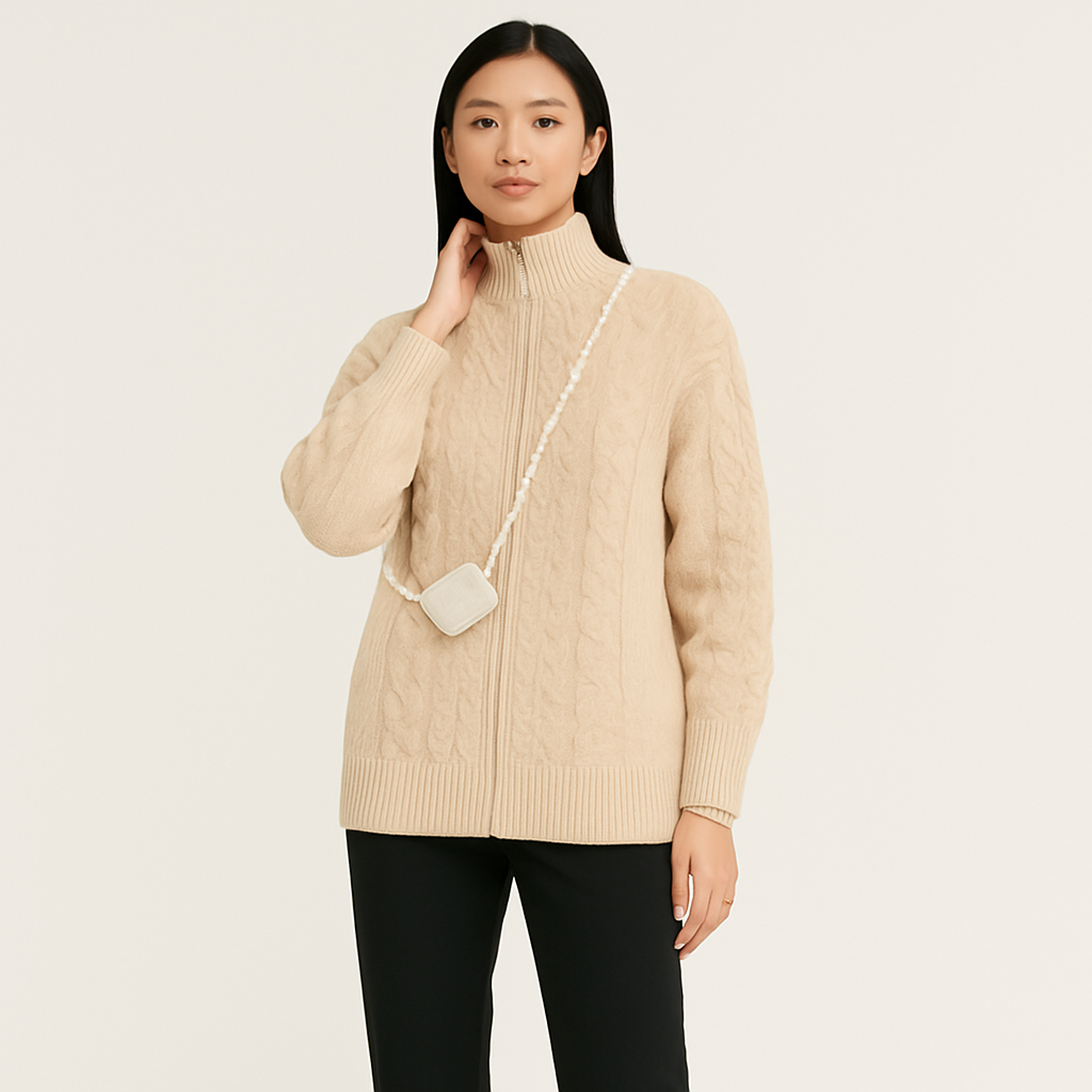 Mila Cashmere Cardigan – Women's Long Sleeve Cashmere Sweater
