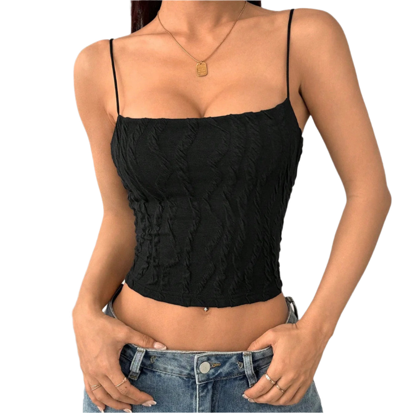 Zaria - Top with slim spaghetti straps