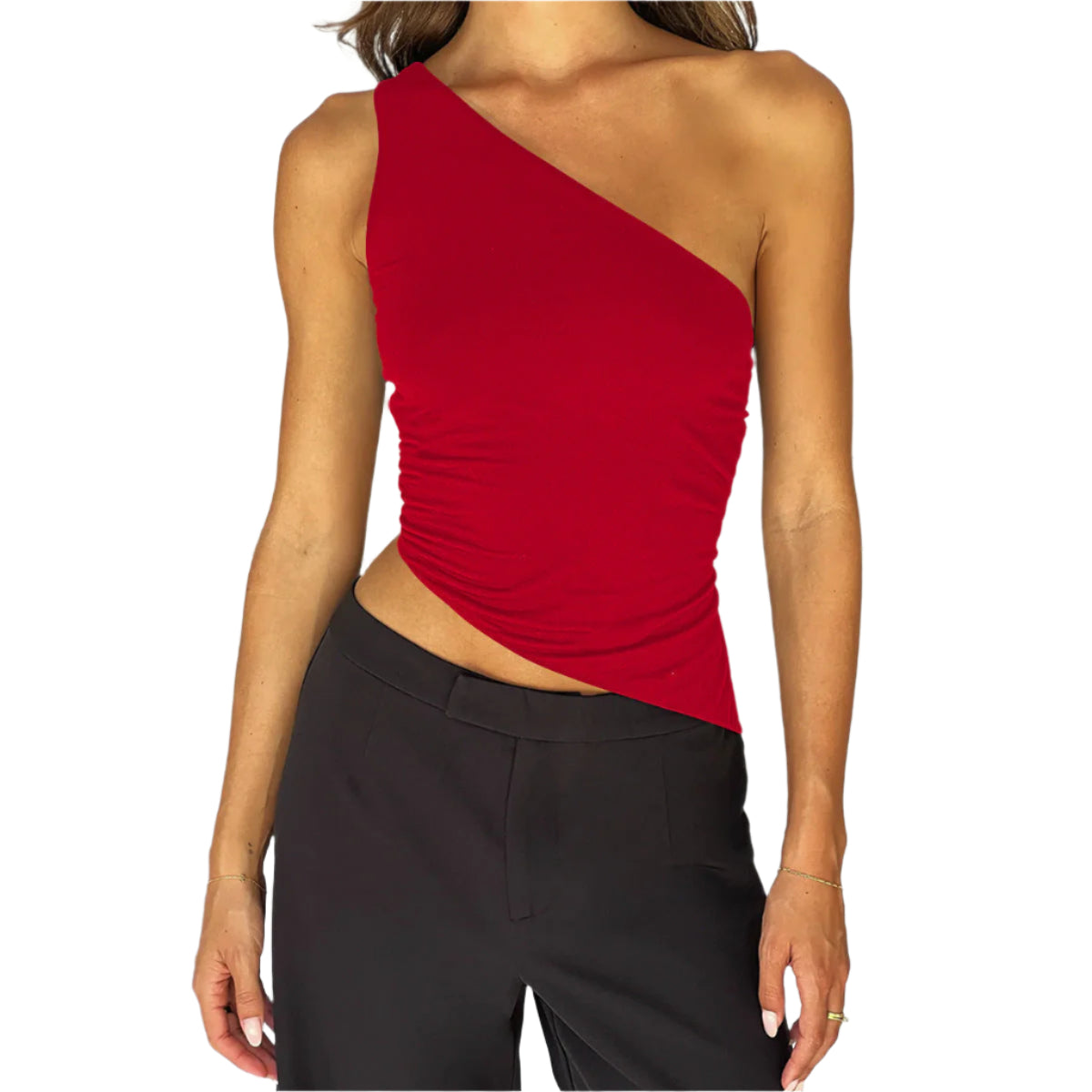 Raya - Asymmetrical Wrap Top