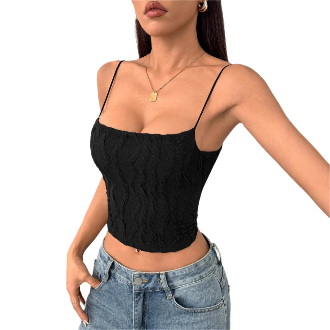 Zaria - Top with slim spaghetti straps