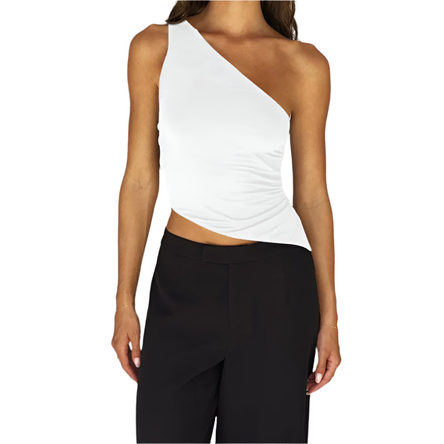 Raya - Asymmetrical Wrap Top