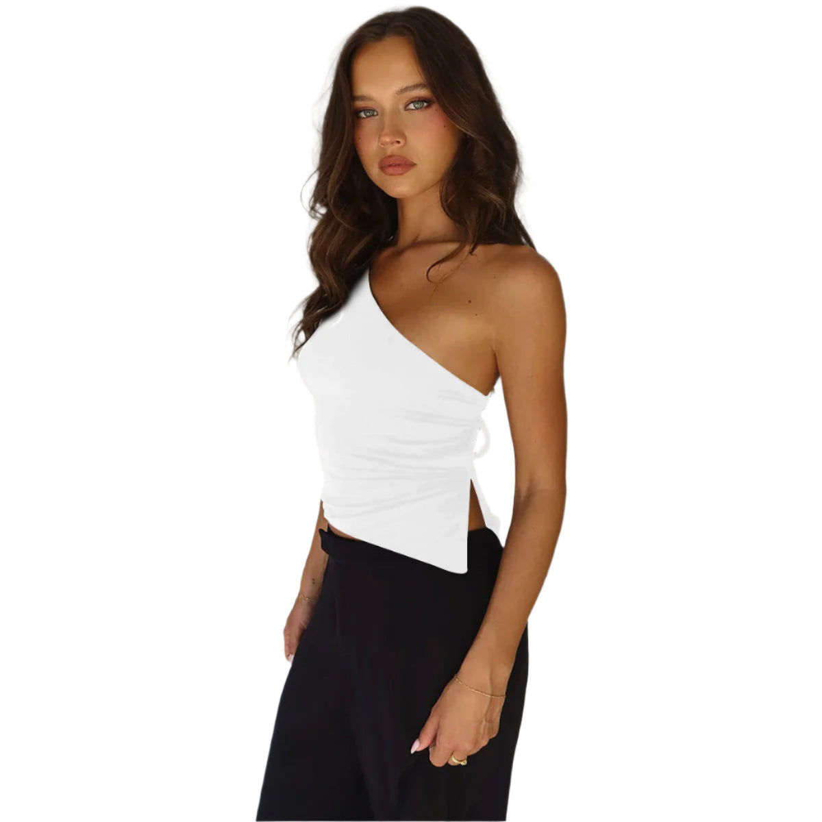 Raya - Asymmetrical Wrap Top