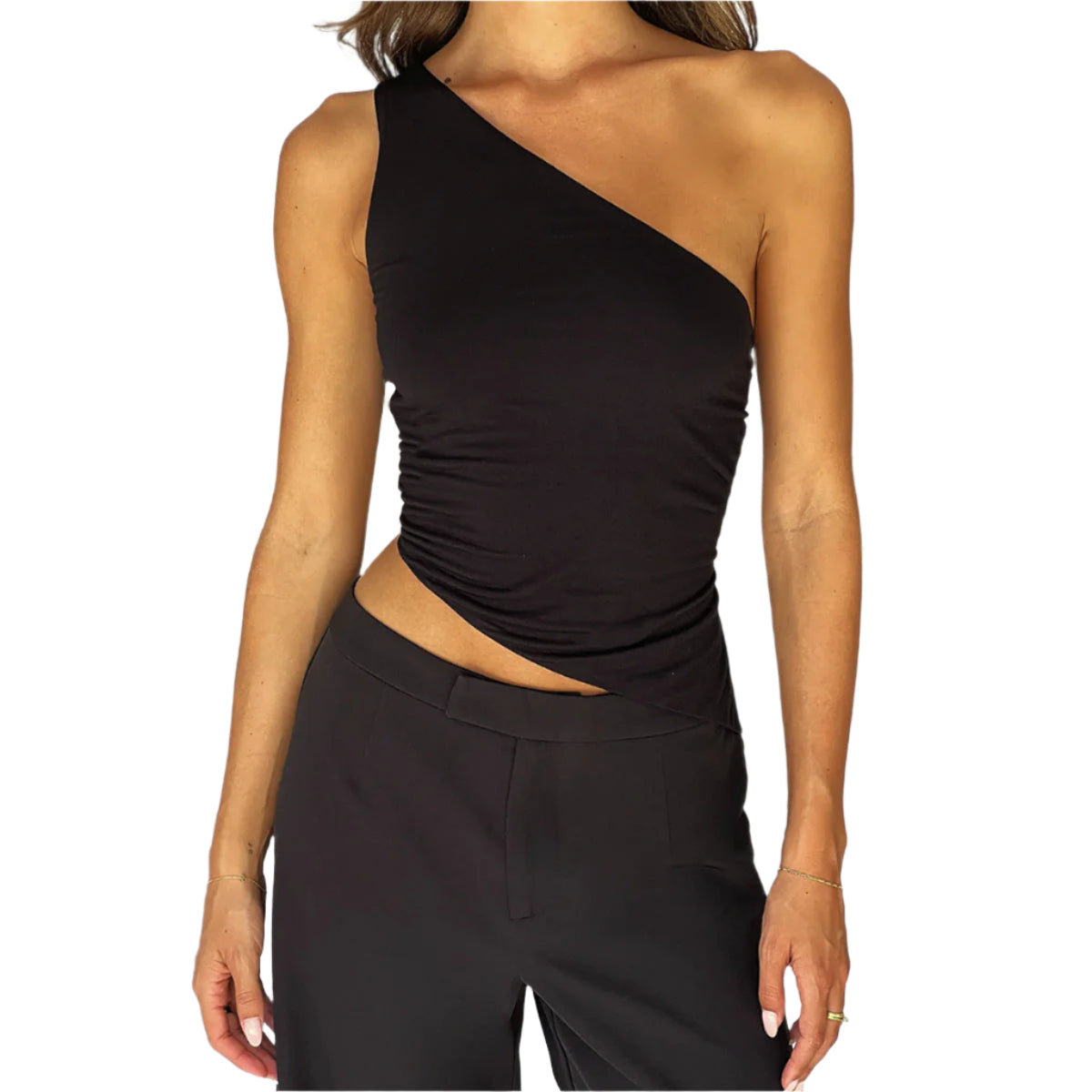 Raya - Asymmetrical Wrap Top