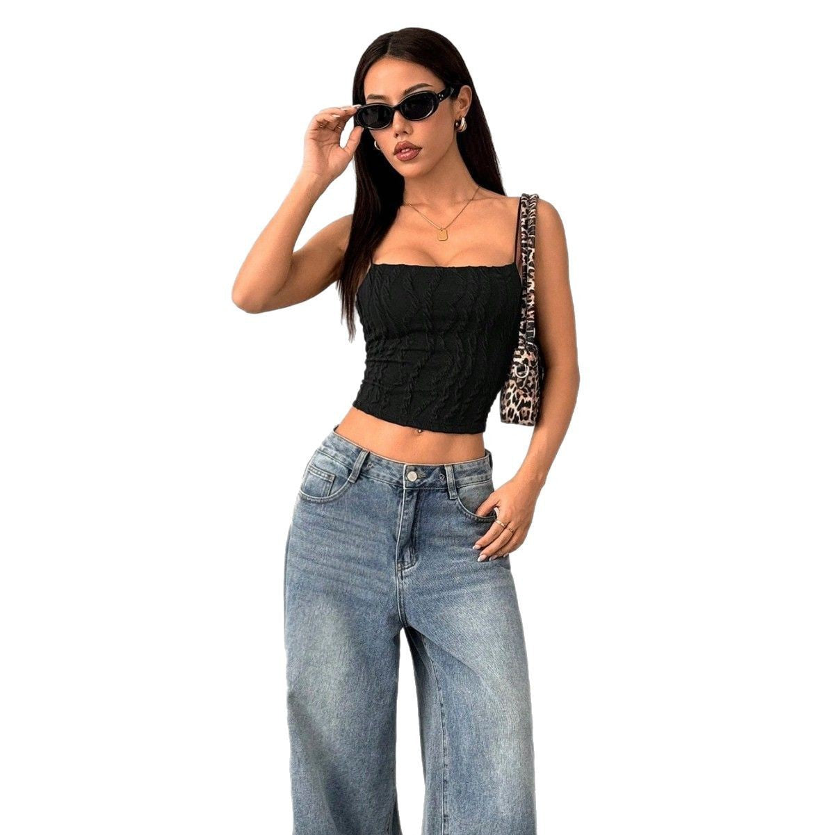 Zaria - Top with slim spaghetti straps