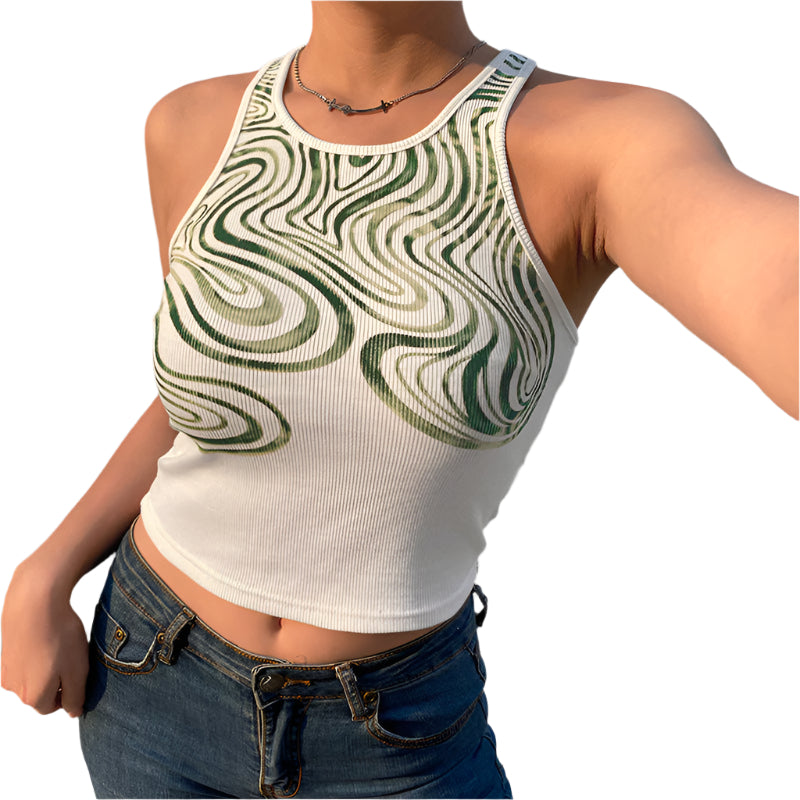 Tara - Unique Wave Pattern Top