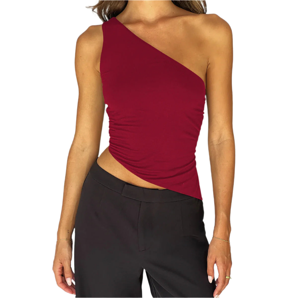 Raya - Asymmetrical Wrap Top