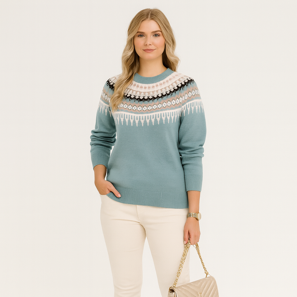 Olivia Norwegian Pullover – Women's Sweater with Nordic Pattern