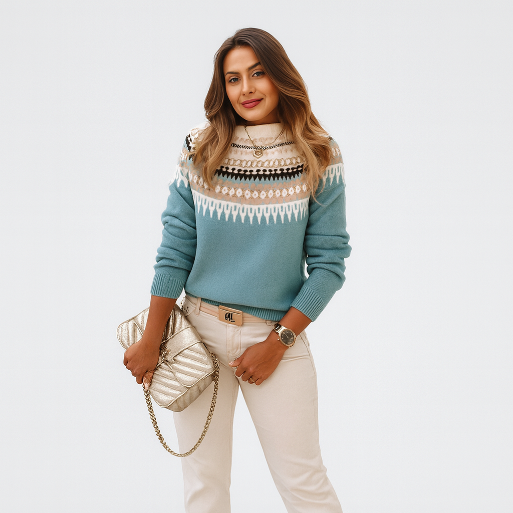 Olivia Norwegian Pullover – Women's Sweater with Nordic Pattern