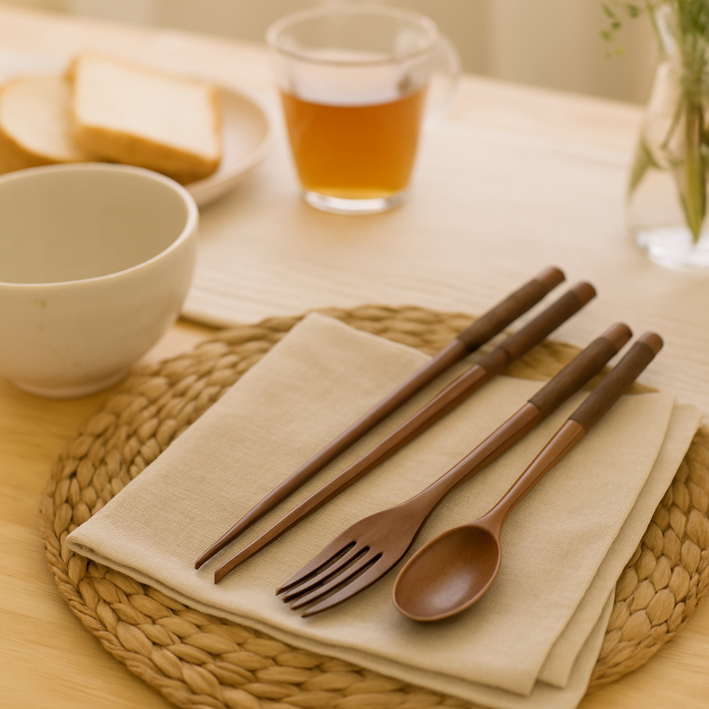 Orvanna | 3-Piece Handmade Wooden Dining Set