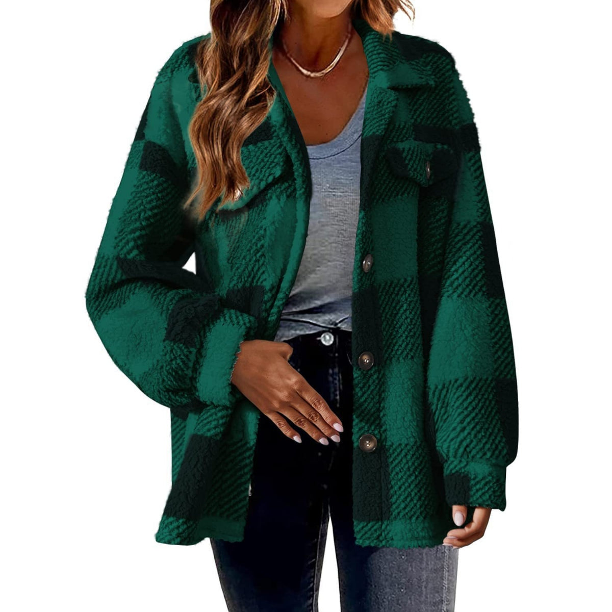 Pauline | Plush Fleece Winter Jacket for Women