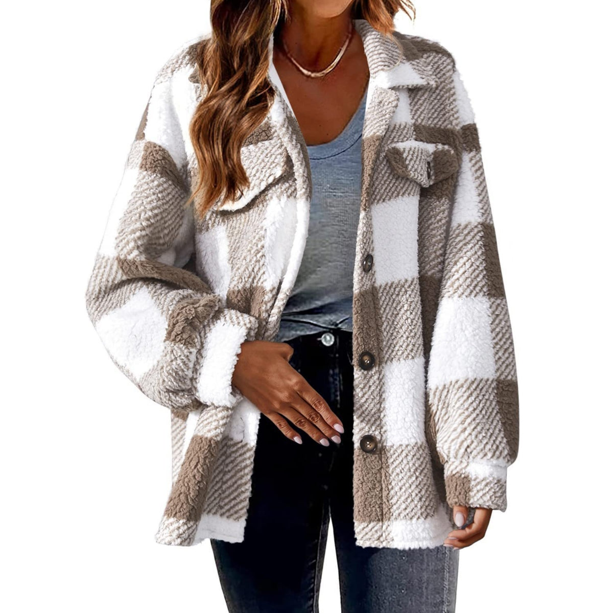 Pauline | Plush Fleece Winter Jacket for Women