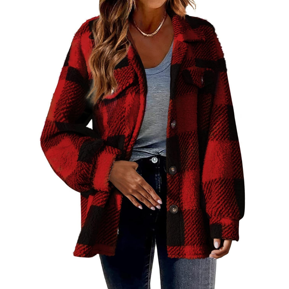 Pauline | Plush Fleece Winter Jacket for Women