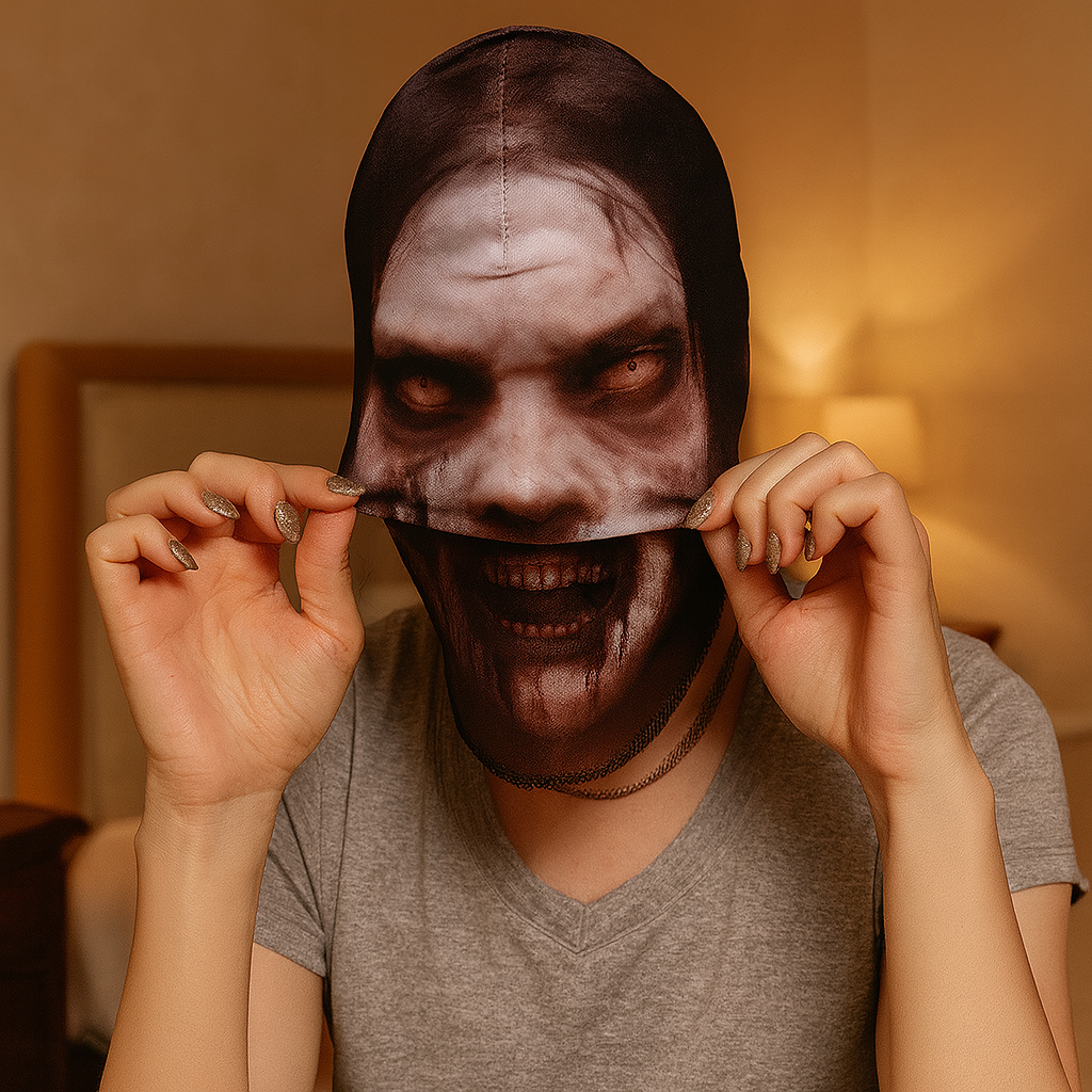 PhantomVeil Horror Mask β Washable Mesh Mask for Halloween & Cosplay