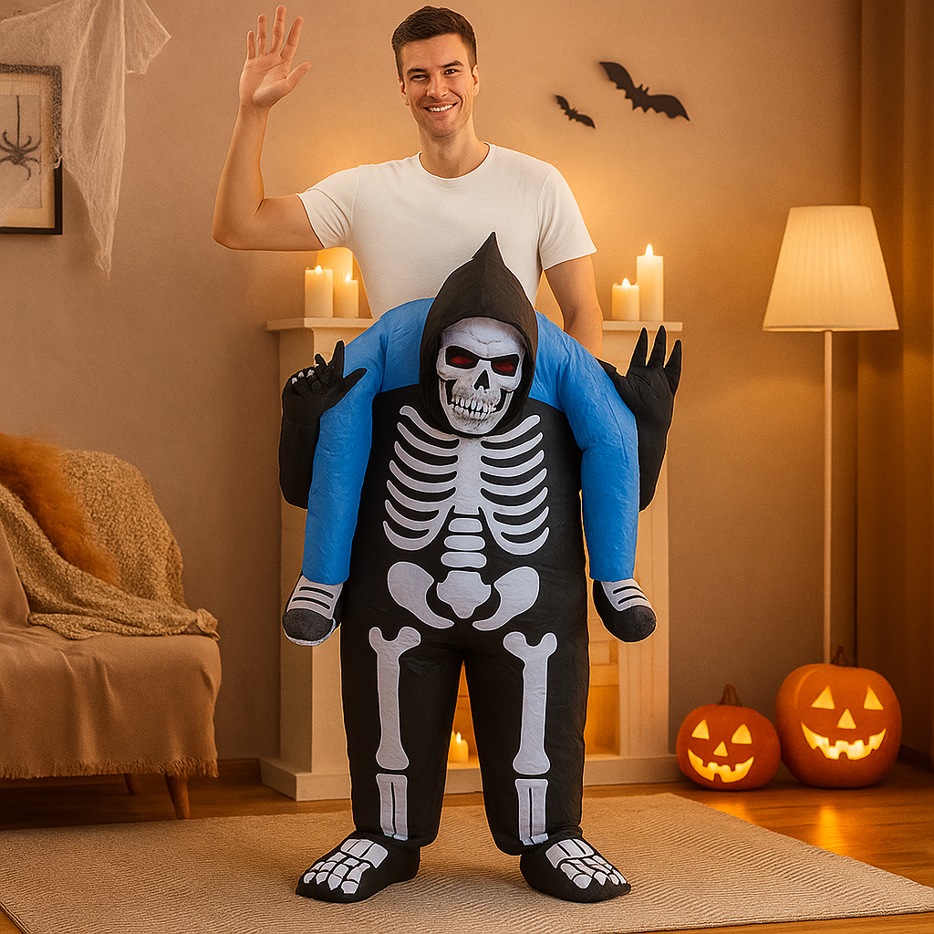 PhantomX | Inflatable Skeleton Costume for Halloween Parties