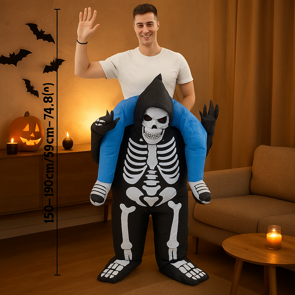 PhantomX | Inflatable Skeleton Costume for Halloween Parties