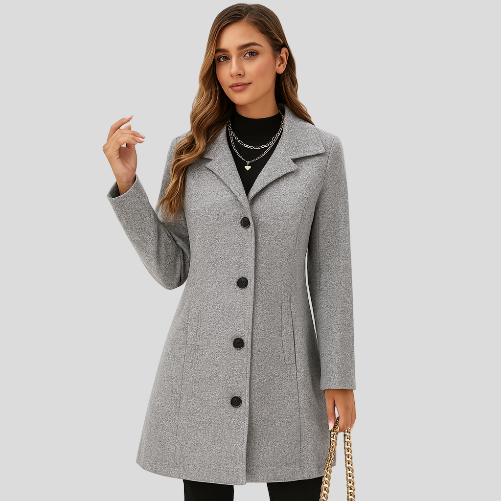 Rosie | Classic Button-Down Trench Coat